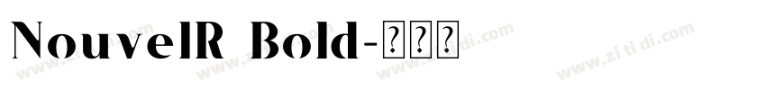 NouvelR Bold字体转换